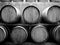 Vineyard: wine barrels h
