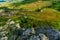 Vineyards and countryside, from the Rock of Solutre, Burgundy