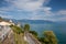 Vineyards near the railway station of the Lavaux region,Switzerland