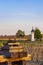 Vineyards near Velke Bilovice in Southern Moravia, Czech Republic