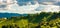 Vineyards panorama Leibnitz area famous destination wine street in south Styria in summer