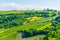 vineyards situated on slope of kahlenberg hill in vienna, austria...IMAGE