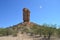 The Vingerklip (Rock Finger) in Namibia is a geological leftover of the Ugab Terrace.