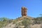 The Vingerklip (Rock Finger) in Namibia is a geological leftover of the Ugab Terrace.