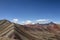 Vinicunca rainbow mountain or Montana de siete coolers in the Andes, Peru