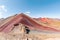 Vinicunca or Winikunka. Also called Montna a de Siete Colores. Mountain in the Andes of Peru