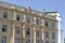Vinna, Austria - June 13, 2023: Facade Vienna Technical University Building on Karlsplatz Square