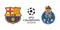 Vinnitsia, Ukraine - September 04 2023. League of champions. Barcelona vs Porto.