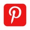 Vinnytsia, Ukraine - April 29, 2023. Popular social media logo Pinterest icon . Vector design. Realistic editorial sign
