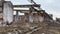 Vinnytsia Ukraine Chemist plant ruins and ruins of plant over time it looks more and more like shell hit and destroyed