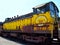 Vintag e Yellow Train Engine