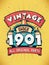 Vintage Since 1901, Born in 1901 Vintage Birthday Celebration