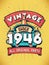 Vintage Since 1946, Born in 1946 Vintage Birthday Celebration