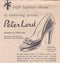 Vintage 1950s newspaper advert -Peter Lord, a Specialist in Clarks Shoes.