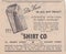 Vintage 1950s newspaper advert - The Shirt Co.