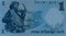Vintage 1958 Currency of Israel: One Lira Fisherman