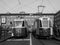 Vintage 2759 and 447 tram at Turin Trolley Festival in black and