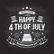 Vintage 4th of july design in retro style. Independence day greeting card. Patriotic banner for website template. Vector