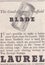 Vintage advert for The Good-tempered Sheffield Blade - Laurel  1940s