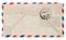 Vintage airmail envelope. retro post letter