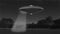 Vintage Alien Invasion: Flying Saucer abducts a cow