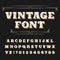 Vintage alphabet font. Ornate letters for labels, headlines, posters on a distressed background.