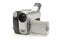 Vintage amateur camcorder on a white background