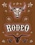 Vintage American Rodeo vector set - elements