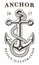 Vintage anchor emblem