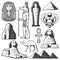 Vintage Ancient Egypt Elements Set