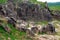 Vintage Ancient Rock Cut And Votive Stupas At Langudi Hillock