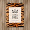 Vintage Animal Skin Background and Typography