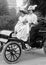 Vintage Antique Automobile, Car, Woman Driver