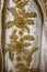 Vintage antique gold embroidery floral pattern