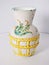 vintage antique italian italy pottery ceramic fratelli fanciullacci abstract vase 1950 mcm