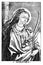 Vintage Antique Religious Allegorical Drawing or Engraving of Christian Holy Woman Saint Dorothy of Dorothea of Caesarea