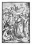 Vintage Antique Religious Biblical Drawing or Engraving of Jesus and 8th or Eighth Station of the Cross or Way of the