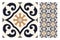 Vintage antique seamless design patterns tiles in Vector illustration