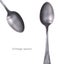 Vintage antique silver spoon, cutlery.