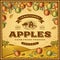 Vintage apples label
