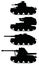 Vintage armored tracked vehicles