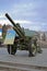 Vintage armoured 122 mm soviet howitzer M-39,