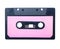 Vintage audio cassette isolated.