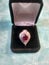 Vintage Authentic Ruby set in Sterling Silver Poison Locket Ring