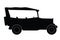 Vintage automobile silhouette vector illustration