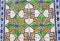 Vintage azulejos ancient tiles from the wall