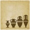Vintage background with ancient Greek vases