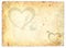 Vintage background with stylized heart