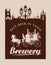 Vintage banner for the brewery