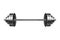 Vintage barbell for bodybuilding icon